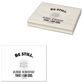 じっとしておれ神であることを知れ。 ラバースタンプ (押印)