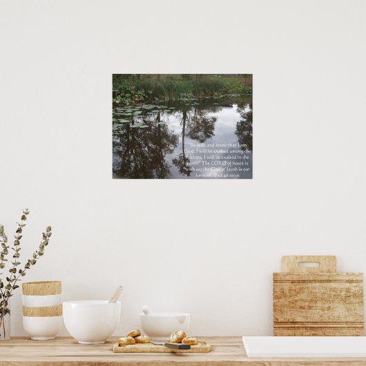 「じっとしておれ、神だと知れ。 ポスター (キッチン)