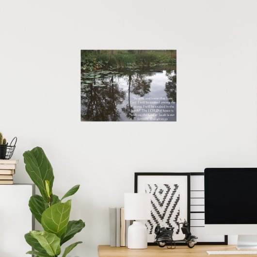 「じっとしておれ、神だと知れ。 ポスター (ホームオフィス)