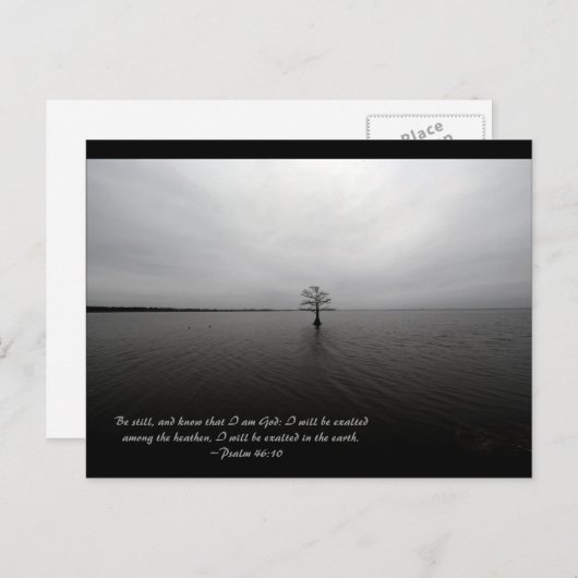 じっとして、そして私が神であることを知りなさい：私は高くなる ポストカード (正面/裏面)