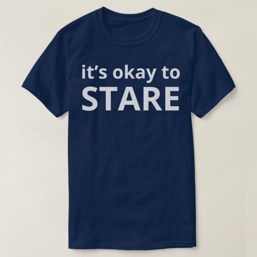 じっと見ていても良い Tシャツ (デザイン正面)