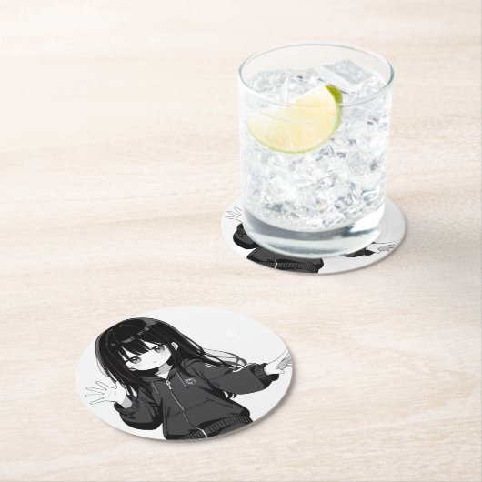 じとめ堂のコースター ラウンドペーパーコースター (インサイチュ)