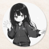 じとめ堂のコースター ラウンドペーパーコースター (正面)