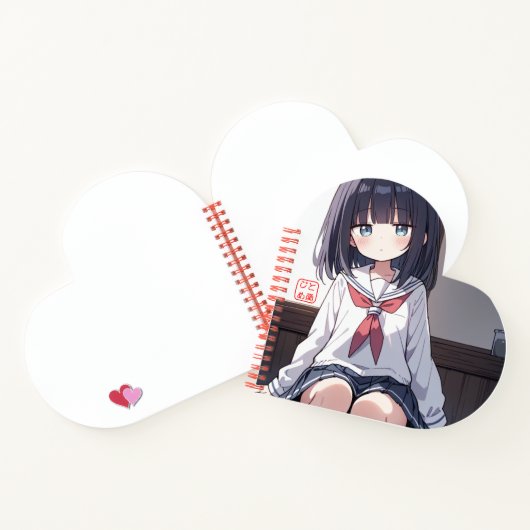 じとめ堂ハートノート ノートブック (内部)