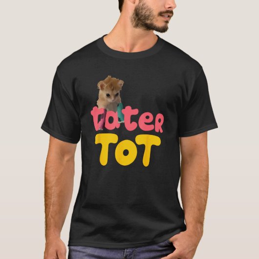 じゃがいもちゃん - かわいい猫 Tシャツ (正面)