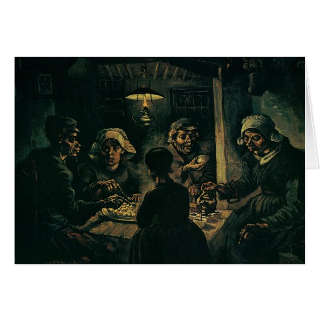 じゃがいもを食べる人たち、 (正面横)