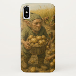 じゃがいも収穫のエルフ iPhone X ケース