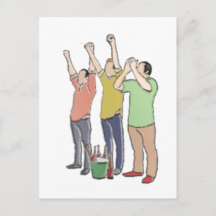 じゃがいも野球ファン ポストカード