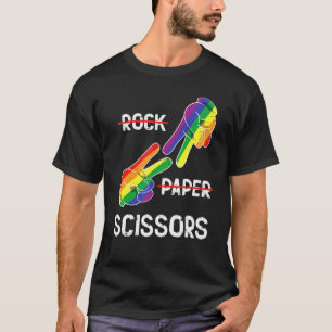 じゃんけんぽん レズビアン プライド レインボー LGBT Q P Tシャツ