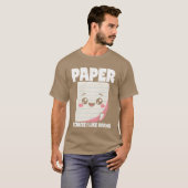 じゃんけんグッズ 記念 紙のキャラクター プレゼント Tシャツ (正面フル)
