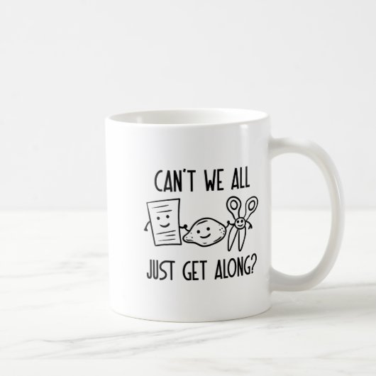 じゃんけんグッズ Can't We All Just Get Along コーヒーマグカップ (右)