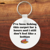 じゅうたんの舐め キーホルダー (正面)