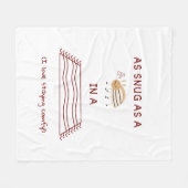 じゅうたんの馬鹿げた馬鹿な真似をして フリースブランケット (正面(横))