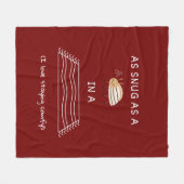 じゅうたんの馬鹿げた馬鹿な真似をして フリースブランケット (正面(横))