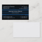 じゅーじゅーいう音の名刺-青 名刺 (正面/裏面)