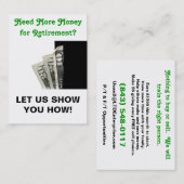 じゅーじゅーいう音カード-私達を示すことを許可して下さい! 名刺 (正面/裏面)