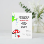 じょうろのベビーはシャワーの招待状を振りかけます 招待状 (スタンド正面)