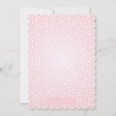 じょうろの花のベビーシャワーの招待状 招待状 (裏面)