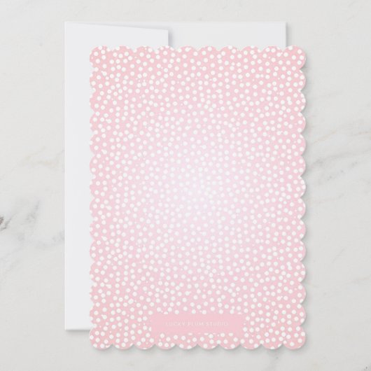 じょうろの花のベビーシャワーの招待状 招待状 (裏面)