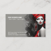 じらじらさせるエレガンス:黒と赤はっきりしたの女 名刺 (裏面)