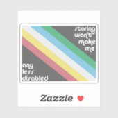 じろじろ見ても無効なステッカーにならない シール (シート)