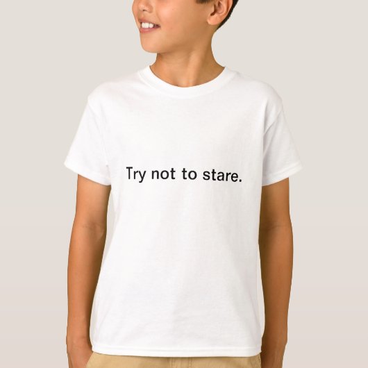 じろじろ見ないように。 Tシャツ (正面)