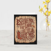 すいません洋行が好きみたいで カード (黄色い花)