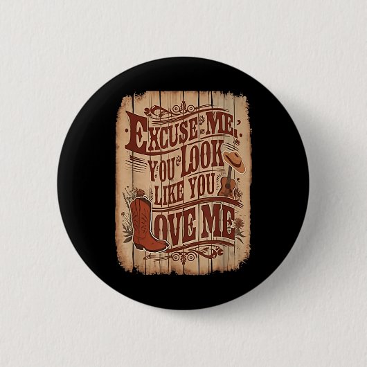 すいません洋行が好きみたいで 缶バッジ (正面)