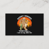 すいませ恋しく思んコール魚釣りビッグフット男性パパF 名刺 (正面)