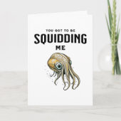 すいませ恋しく思ん誕生日 | Squid おもしろい Pun カード (正面)