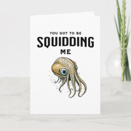 すいませ恋しく思ん誕生日 | Squid おもしろい Pun カード
