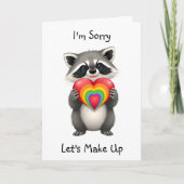 すいませ恋しく思ん | LGBTQラクーン カード (正面)