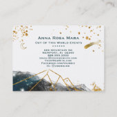 *~*すい星月の神聖なジオメトリ月のグリッター 名刺 (裏面)