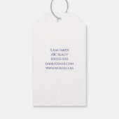 すくいアイスクリームを食べポップ・アートのたい ギフトタグ (裏面)