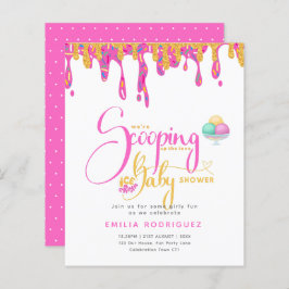 すくい上げラブアイスクリーム赤ちゃん女の子シャワー