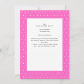 すくい上げラブアイスクリーム赤ちゃん女の子シャワー 招待状 (裏面)