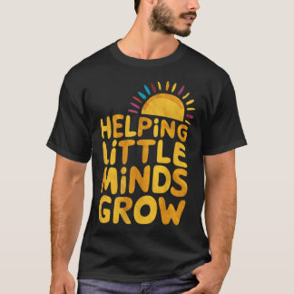 すくすく育つ小さな心に ワイルドフラワー教師Ck To Tシャツ