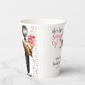 すくったばかりのイチゴのアイスクリーム ブライダルシャワー 紙コップ (右)