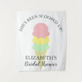すくったアイスクリーム ブライダルシャワー タペストリー (正面)
