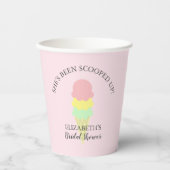 すくったアイスクリーム ブライダルシャワー 紙コップ (正面)