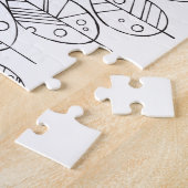 すくっと立つ。〜葉っぱ〜塗り絵 ジグソーパズル (側面)