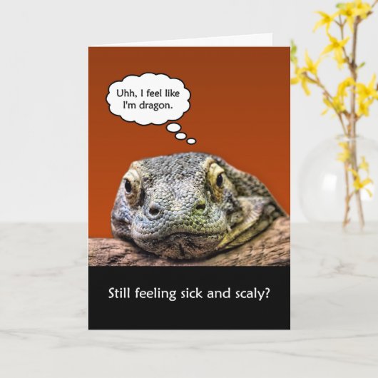 すぐにおもしろい病気で感じうろたえてしまう カード (黄色い花)