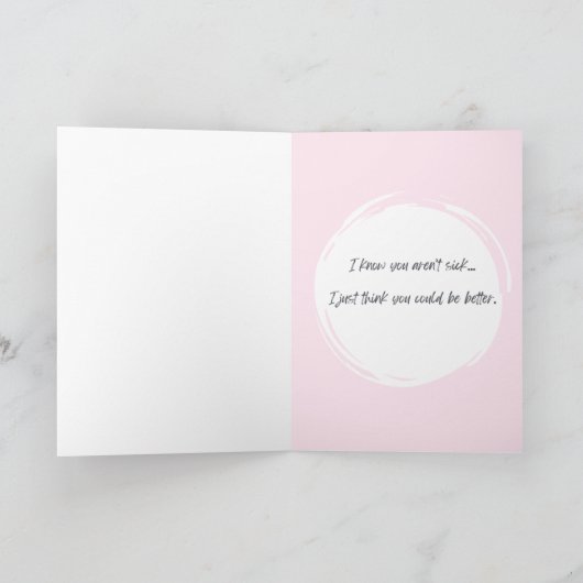 すぐにおもしろカードの暗いユーモアを解く サンキューカード (内部)