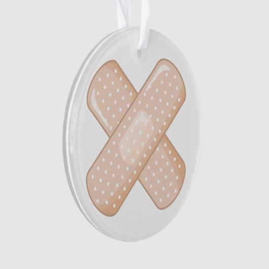 すぐによくなる包帯(ナース気に交差した漆喰) オーナメント (正面)