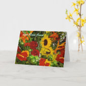 すぐによく得て下さい カード (黄色い花)