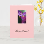 "すぐによく得て下さい! " カード (黄色い花)