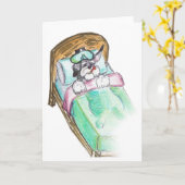 すぐによく得て下さい: ベッド カード (黄色い花)