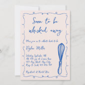 すぐにウィスキッ遠くにチブライダルシャワー 招待状 (正面)