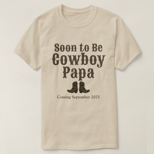 すぐにカウボーイパパグランドパベビー発表 Tシャツ (デザイン正面)