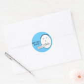 すぐにステッカーを入手する ラウンドシール (封筒)